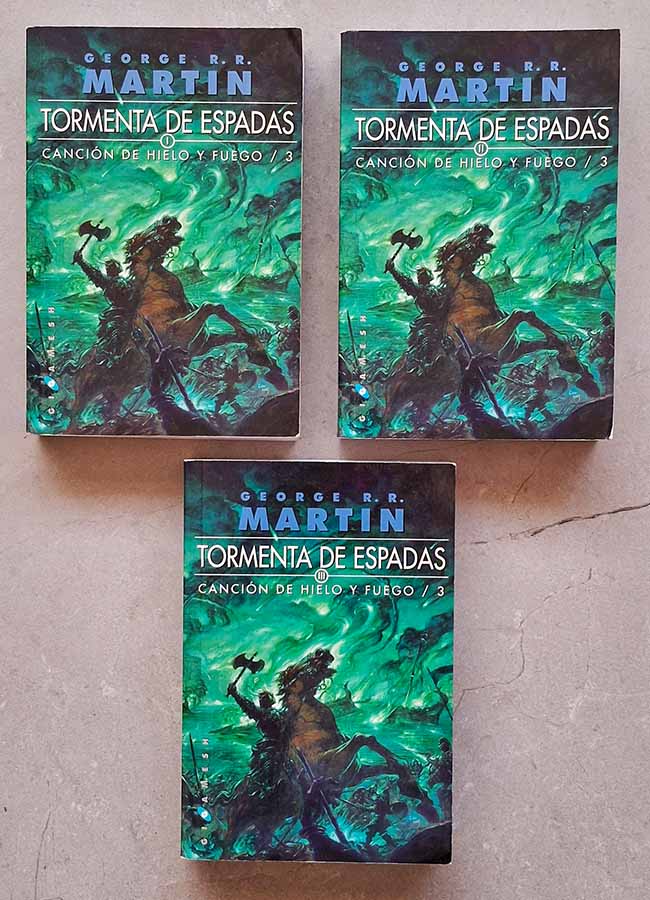 Tormenta de Espadas em Espanhol 3 volumes  – George R. R. Martin/Gigamesh