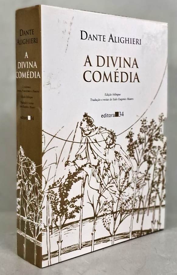 Box A Divina Comédia: edição Editora 34  por Dante Alighieri. Paraíso, Purgatório, Inferno. 