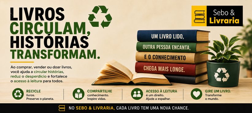 No Sebo & Livraria, livros circulam e transformam vidas!