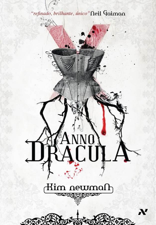 Livro Anno Drácula, de Kim Newman, livro usado ou seminovo que mistura terror gótico, vampiros, mistério policial e história alternativa na Londres de 1888.