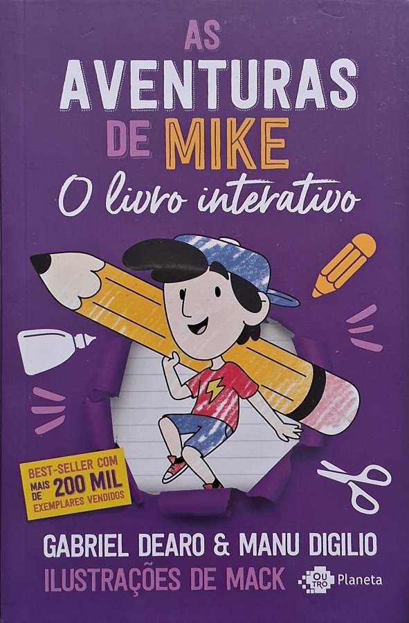 Livro As Aventuras de Mike: O Livro Interativo (Livro Novo) por Gabriel Dearo e Manu Digilio. 