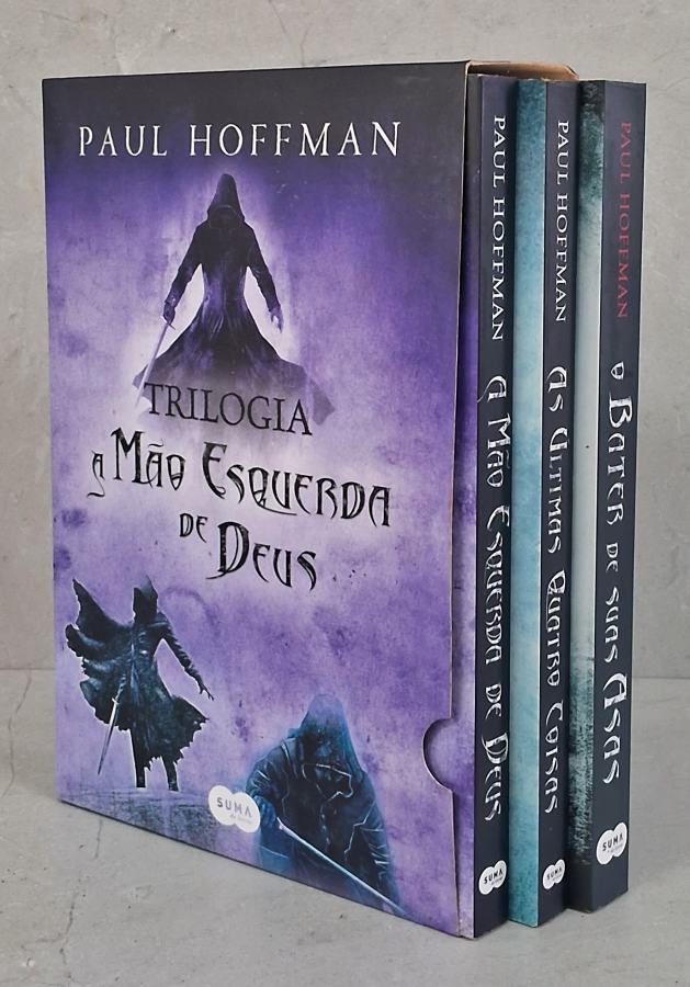 Box a Maoesqdedeus Ph 2 – Sebo & Livraria Box A Mão Esquerda de Deus – Trilogia Completa, 3 Volumes, de Paul Hoffman.