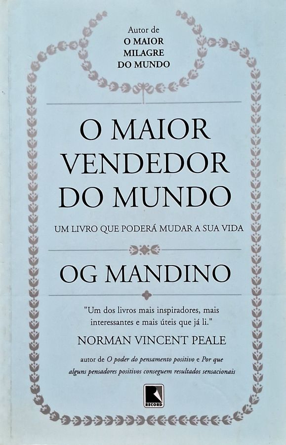 Livro O Maior Vendedor do Mundo (58ª edição) de Og Mandino