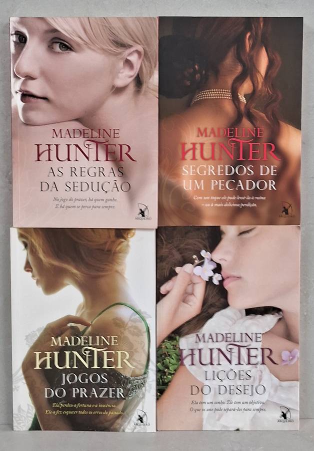 érie Os Rothwells completa, de Madeline Hunter, com os 4 livros usados ou seminovos deste envolvente romance de época.