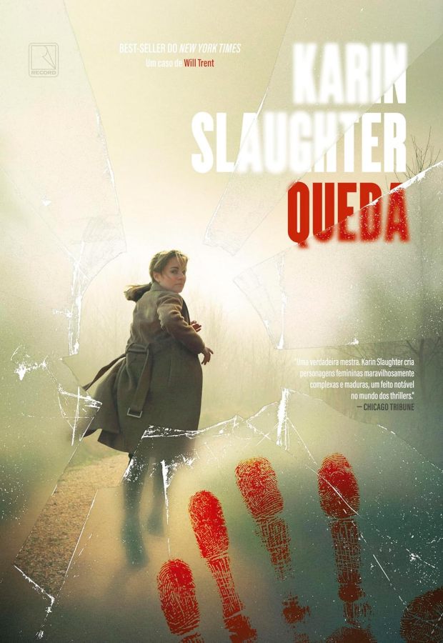 Livro Queda, de Karin Slaughter, livro usado de suspense policial da série Will Trent. Um thriller intenso sobre desaparecimento, corrupção e segredos.