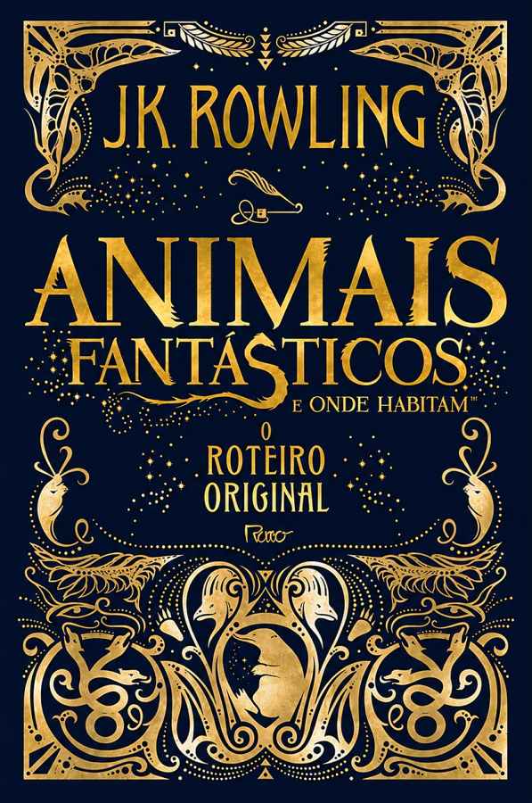 Livro Animais Fantásticos e Onde Habitam, de J.K. Rowling, em capa dura pela Rocco. Conheça criaturas mágicas e os segredos da Biblioteca Hogwarts.