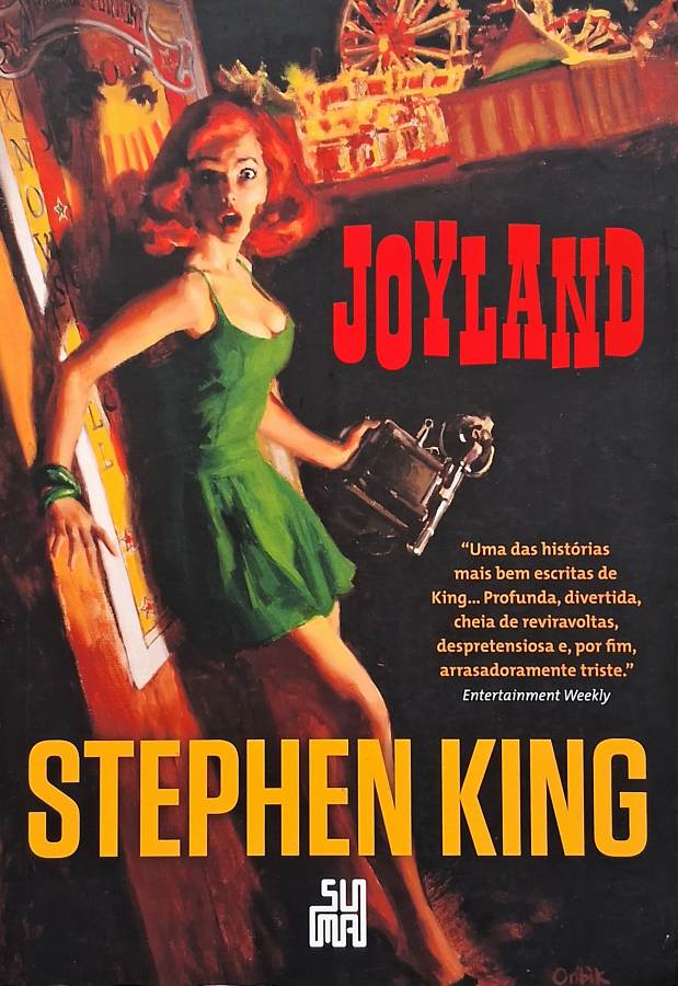 Livro Joyland, de Stephen King, combina suspense, mistério e drama em uma história envolvente ambientada em um parque de diversões repleto de segredos.